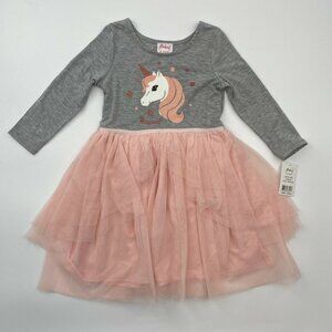 Pinky Boutique Girl's Unicorn Tutu Dress Gray/Pink sz 10 Birthday/School/Gift